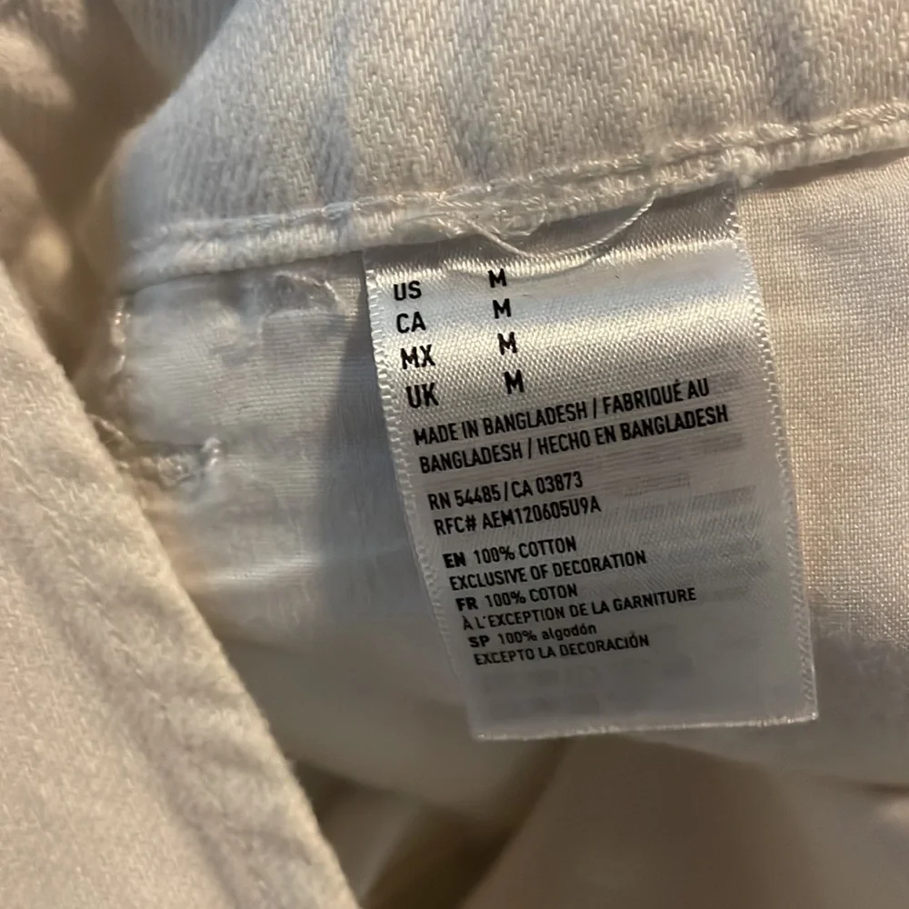 American eagle white overalls skirt size M - Picture 4 of 4